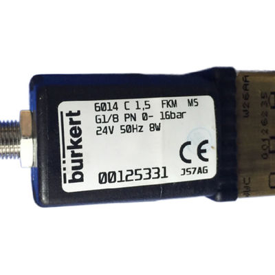 Nowy 00125331 G1/8 burkert zawór magnetyczny 24vdc