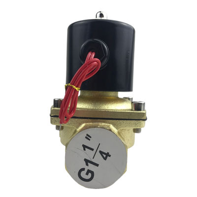 Normalnie otwarty 2W350-35 1 1/4 Inch Pure Brass Solenoid Valve Water Air Valve NO