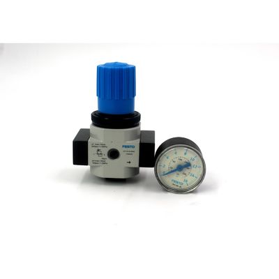 FESTO Zynkowy Stop LR-3/8-D-MINI 162580 LR-3/8-D-MINI-MPA 8002286 Zawór regulacyjny ciśnienia z miernikiem ciśnienia 0,5-12 bar