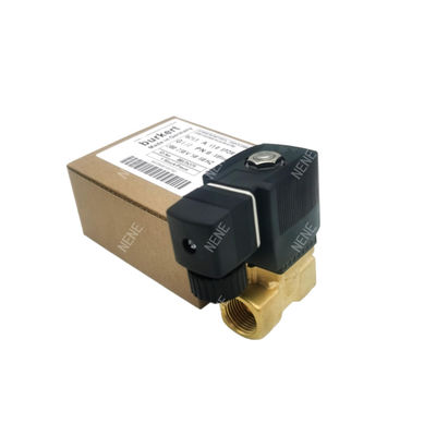 00126202 Burkert zawór magnetyczny G1/8 2.5 Otwór przepływowy AC24V 8W 6014 D Zazwyczaj otwarty ciało zaworu mosiężnego 32 * 32 0~6bar