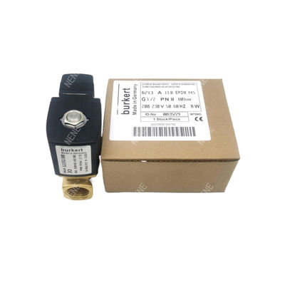 00126216 Zawór magnetyczny Burkert G1/8 1.5 Otwór przepływowy DC24V 8W Wzorzec zaworu ze stali nierdzewnej 6014 C Normalnie zamknięty