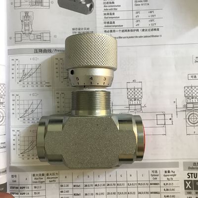 Precyzyjny zawór akceleratora z skalą STB-G1/4 STB-G3/8 STB-G3/4 STB-G1 Zawór hydrauliczny