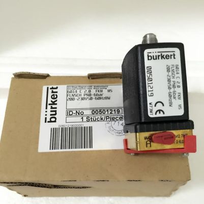 Zawór magnetyczny Burkert 6014 z przełącznikiem ręcznym 230V 00501219
