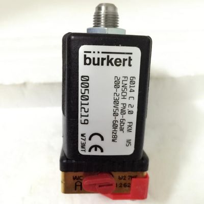 Zawór magnetyczny Burkert 6014 z przełącznikiem ręcznym 230V 00501219