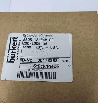 5404 G1/2 2/2 Zazwyczaj zamknięte 00177853 FKM Zamknięty elektronowo-magnetyczny zawór BURKERT Miedziankowa zastawa AC24V 8W 1-50bar