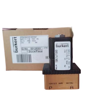 5404 G1/2 2/2 Zazwyczaj zamknięte 00177853 FKM Zamknięty elektronowo-magnetyczny zawór BURKERT Miedziankowa zastawa AC24V 8W 1-50bar