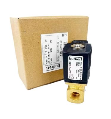 BURKERT Zawór magnetyczny 00308502 5404 G1/2 2/2 Zazwyczaj zamknięty FKM Zamknięcie AC220V 8W 1-50bar