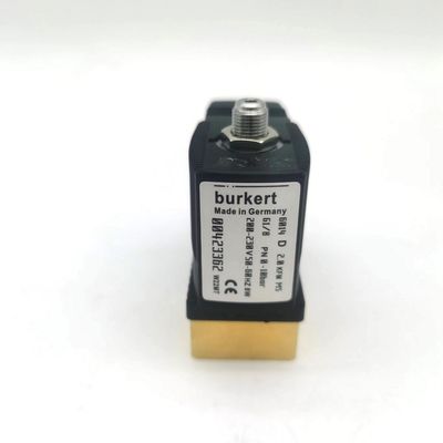 2/2 Normalnie otwarty 00295651 Burkert Zawór słonowy 20 otworów przepływowych FKM (Fluorgumber) Zamknięte ciało zaworu miedzianego AC220V 8W 1-25bar