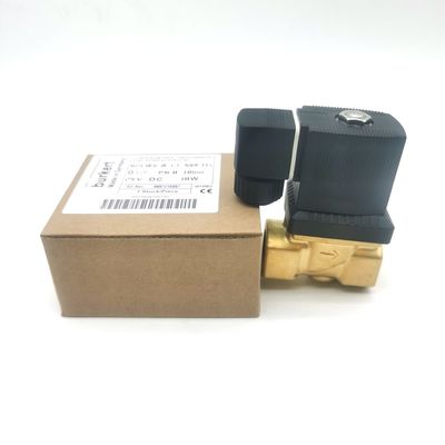 Burkert zawór magnetyczny ciało mosiężne 00308120 G1 2/2 Normalnie otwarte 25 otwory przepływu FKM (fluorowa guma) uszczelnienie 8W 1-25bar