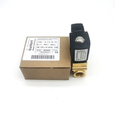 Zalew magnetyczny przemysłowy 00085337 G1 1/4 2/2 Normalnie zamknięty 32 Otwór przepływowy FKM (gumka fluorowa) Zamknięte ciało zaworu mosiężnego AC24V 8W 1-25bar