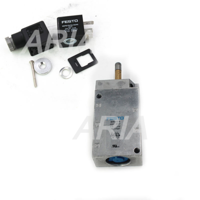 Zawór elektromagnetyczny Festo MFH-5-1/4 6211, 5/2 monostabilny, powrót sprężyną, sterowanie wewnętrzne, 2-10 bar, 1300 l/min, G 1/4"