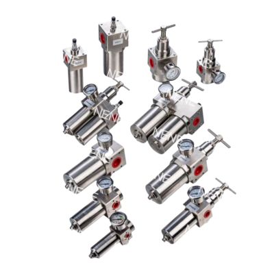 SFSRSL400 1/2" Rozmiar gwintu Filtr Powietrza Smarownica Trzyczęściowy Filtr Ze Stali Nierdzewnej Regulator Urządzenie Mgły Olejowej