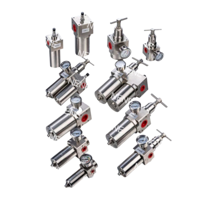 SR400 3/8” 1/2” Zawór regulacji ciśnienia ze stali nierdzewnej, filtr, regulator, smarownica pneumatyczna