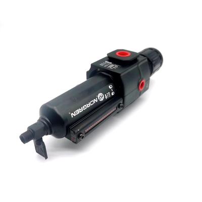 B74G-4AK-QP2-RMG Sprężone powietrze pneumatyczny filtr regulator smarownica Norgren Excelon Filtr/regulator 1/2 PTF 0,3-10 Bar 40µm Ręczny spust Z manometrem