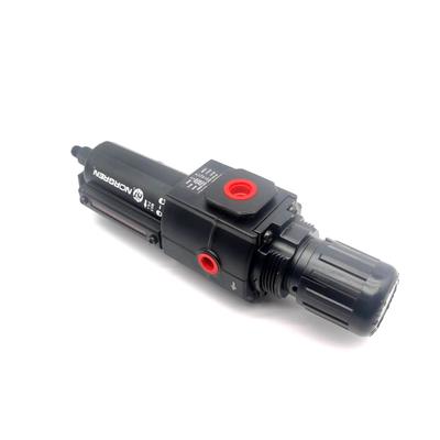 B74G-4AK-QP2-RMG Sprężone powietrze pneumatyczny filtr regulator smarownica Norgren Excelon Filtr/regulator 1/2 PTF 0,3-10 Bar 40µm Ręczny spust Z manometrem