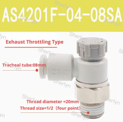 AS1201F-M3-06 Zawór dławiący SMC AS1201F/2201F/3201F