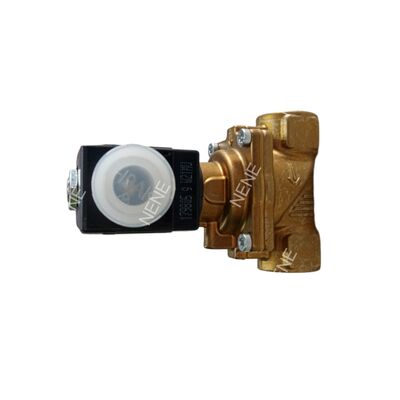 BURKERT Zawór elektromagnetyczny typ 6281 00270143 G1 1/4 2/2 NC Mosiężny korpus Ręczne sterowanie 40.0 Przepływ Otwór NBR Uszczelnienie AC220V 8W 0.2-16bar