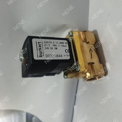 Zawór elektromagnetyczny wysokotemperaturowy BURKERT Typ 6281 00322512 G1/4 2/2 Normalnie Zamknięty Mosiężny Korpus Uszczelnienie FKM Przepust 10.0 AC24V 8W 0.2-16bar 0 do +120°C