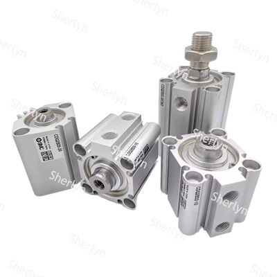 Mały pneumatyczny cienki cylinder SMC CDQ2B12-10D Kompaktowy cylinder 12-otworowy