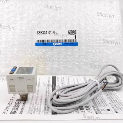 SMC ISE30A-01-N-L Przemysłowy cyfrowy przełącznik ciśnienia dodatniego NPN Wyjście 1MPa Zakres Pneumatyczny System Monitorowanie ciśnienia specjalne