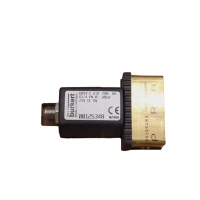 Zawór elektromagnetyczny 2/2-drożny normalnie zamknięty, bezpośredniego działania, Burkert 6013 00126092, gwint G1/8, przelot 3,0 mm, korpus mosiężny, uszczelnienie FKM, 24VAC 8W, 0-10 bar