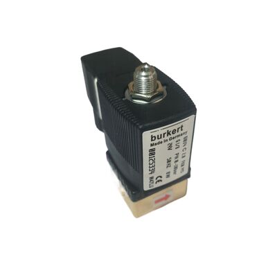 Zawór elektromagnetyczny Burkert 6013 Typ 2/2 NC 00134241, gwint G1/8, przelot 2,5, membrana FKM, korpus mosiężny, 24V AC, ciśnienie robocze 0~16bar