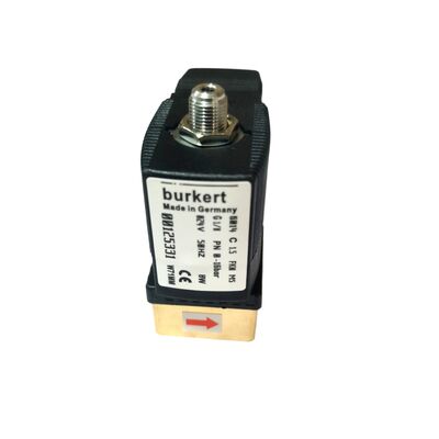 2/2 NC Elektrozawór Bezpośredniego Działania 00125304, G1/4 Cal Gwint, 3.0 Otwór Przepływowy, Mosiężny Zawór z Uszczelnieniem FKM, 220V AC Zasilanie Przemysłowe, Ciśnienie Robocze 10bar