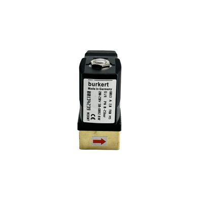 Zawór elektromagnetyczny Burkert 00134248, 220VAC 8W, 0-16bar, 6013 bezpośredniego działania 2/2 normalnie zamknięty, gwint G1/8, otwór 2.5mm, mosiężny korpus uszczelnienie FKM
