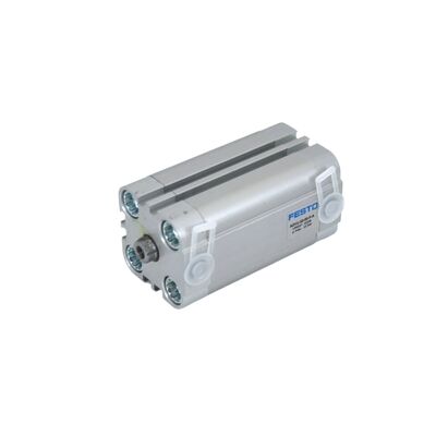 Zamknięcie linii przenośnikowej FESTO ADVU-20-5-A-P-A 156600 Włókno zewnętrzne 20 mm Wydrukowanie 5 mm Uderzenie Podwójnie działający Cylinder Kompaktny M5 Port Pierścień magnetyczny ISO 6432