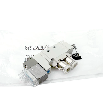 Wbudowany ręczny przełącznik SMC SY3220-5LZD-M5 DC24V Zawór powietrzny do sterowania cylindrem blokującym silnik przenośnikowy długotrwałego
