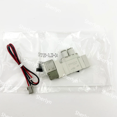 Φ4 Wtykacz, cewka prądu stałego 12V z światłem pilotażowym, zawór magnetyczny SMC SY3120‐6LZD‐C4, nadający się do maszyn opakowaniowych o wysokim cyklu i systemów chwytania robotycznego.