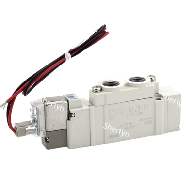IP65 Bezprawny Kompaktowy Zawór Solenoidowy Powietrzny SY3120-5LZD-C4 SMC DC24V Zastosowany do Jigs Inspekcji Składników Samochodowych