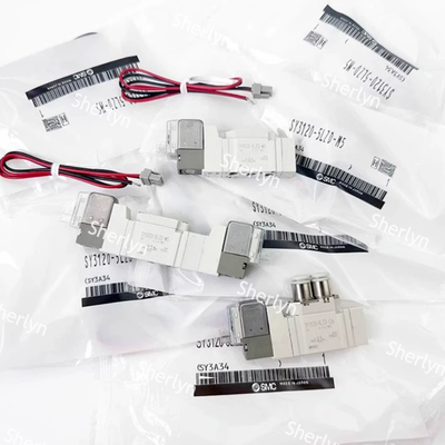Wbudowany ręczny przełącznik SMC SY3220-5LZD-M5 DC24V Zawór powietrzny do sterowania cylindrem blokującym silnik przenośnikowy długotrwałego