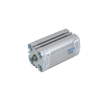 Otwór 25 mm Skok 5 mm FESTO ADVU-25-5-P-A 156522 Kompaktowy pneumatyczny siłownik liniowy z gwintem wewnętrznym do mocowania części Port M5 Tłok magnetyczny dwustronnego działania ISO 6432