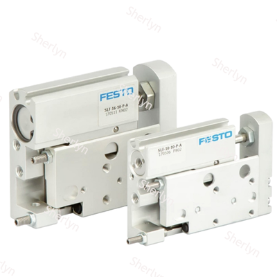 W magazynie FESTO 170504 SLF-6-20-P-A Cienkiego Profiliu Mini Slide Cylinder 6×20mm Podwójnie Działający Aktuator Aluminiowy do Sprzętu Elektronicznego Do Badania
