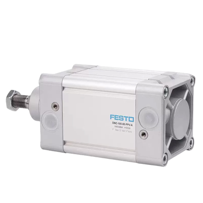 Ostrzeżone przed zużyciem uszczelki DNC32-100-PPV-A 163309 Cylinder powietrzny 32 × 100 mm Design poduszkowany dla długotrwałych przenośników opakowaniowych