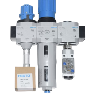 FESTO LF-1/2-D-MAXI 186463 Filtr sprężonego powietrza ze stopu cynkowego 40 μm Filtracja, ręczne odprowadzanie, ciśnienie robocze 0,5-12 bar