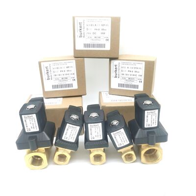 20 mm Duże otwory przepływowe NBR Uszczelniony Burkert 6213 Zawór magnetyczny 00221633, G3/4 Normalnie zamknięty 2/2 Way Brass Body AC220V 8W, Temperatura robocza -10~80°C 0-10bar