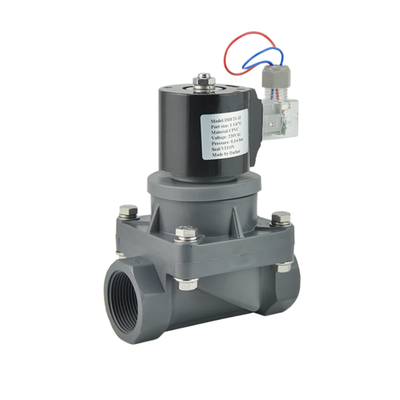 Rozmiar kryzy 20 mm FF1C20B06 Rozmiar portu 3/4 cala Korpus pilota CPVC Sterowany tłokiem pneumatyczny zawór elektromagnetyczny Uszczelka EPDM