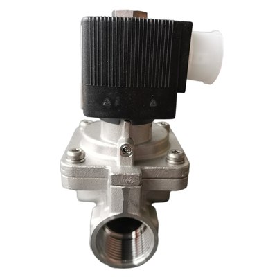 Duża tolerancja temperatury Industrial Solenoid Valve Assembly Burkert 00222016 00222017 00222018 Typ 6281 Servo Operated Design G1 Port połączenia 2/2 NC Materiał ze stali nierdzewnej Pieczęć EPDM