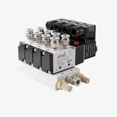 Airtac 4V310-08 Przemysłowy zawór magnetyczny powietrza Dobra stabilność uszczelniania Niskie ciśnienie wyjściowe nadaje się do automatyzacji linii montażowej System sterowania pneumatycznego