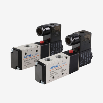 Airtac AC220V DC24V Węzeł magnetyczny Węzeł oddzielny do wymiany dla zaworu magnetycznego pneumatycznego serii 4V Klasy F Izolacja Din Konektor Tolerancja szerokiego napięcia