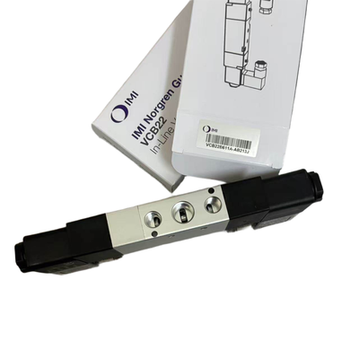 5/3 Zawór elektromagnetyczny z zamkniętym środkiem NORGREN VCB22B611A-AB213J G1/4 24VDC Dwustronny zawór elektromagnetyczny pozycjonujący do pływającego mocowania 5-portowy 3-pozycyjny