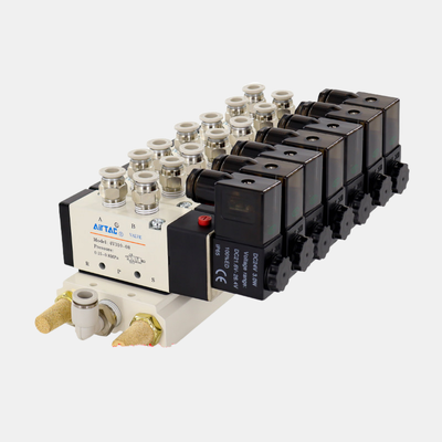 Airtac 4V310-10 Pneumatyczny zestaw zestawu skrzyni elektrycznej 2 3 4 5 6 Stacja ręczne przełączenie do debugowania szybkiego reagowania