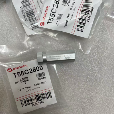 Kompaktowy zawór zwrotny pneumatyczny T55C2800 IMI Norgren G1/4 gwint BSPP Lekki zawór zwrotny do pneumatycznego obwodu robota