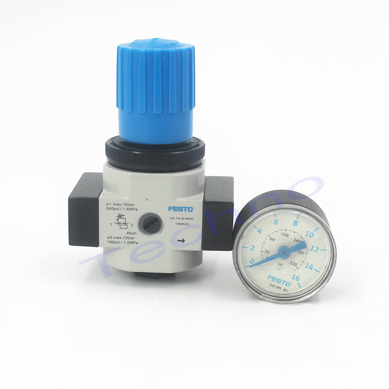 LR-1/4-D-MINI Pneumatyczny regulator filtracyjny smarkacz Metalowy regulator ciśnienia FESTO