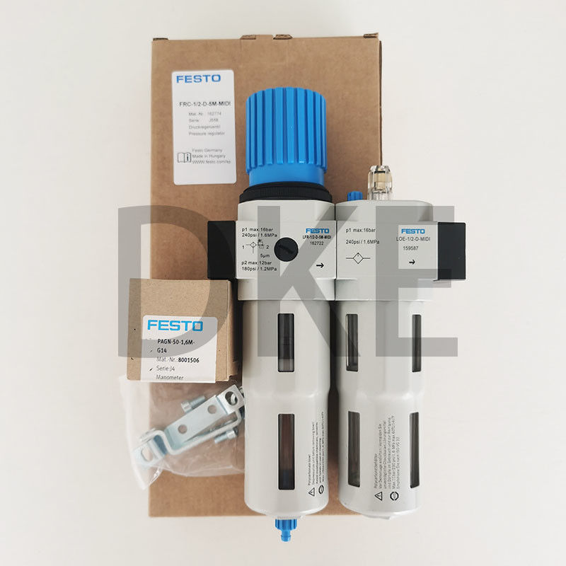 Regulator filtrów powietrza Festo Frc-D-5m-Midi-A 5μM Automatyczny
