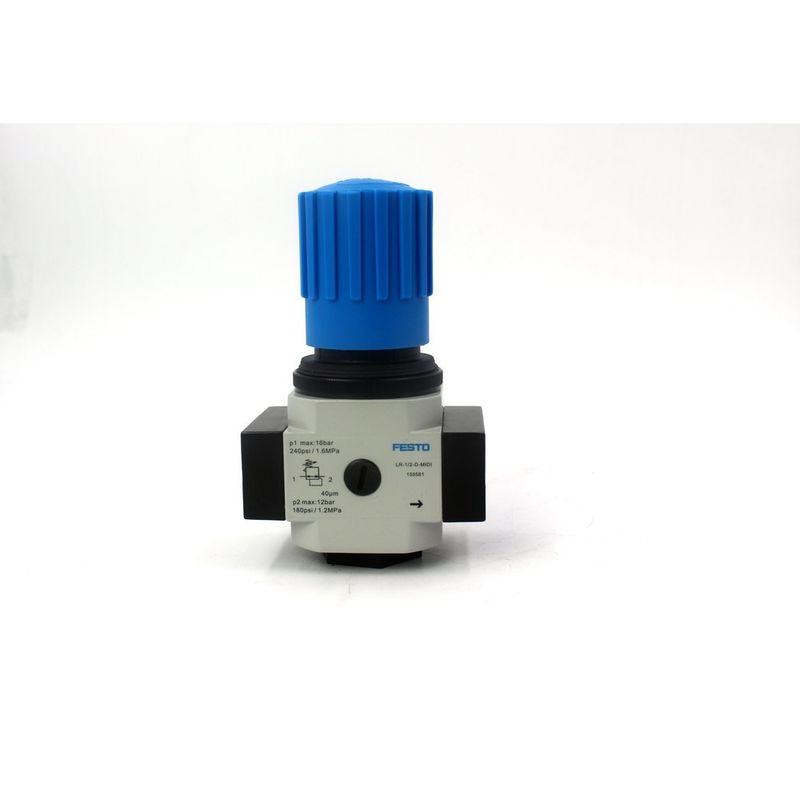 FESTO Zynkowy Stop LR-3/4-D-MIDI 162581 LR-3/4-D-MIDI-MPA 8002287 Zawór regulacyjny ciśnienia z miernikiem ciśnienia 0,5-12 bar