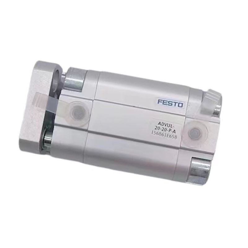 Precyzyjny cylinder tłokowy pneumatyczny z męską nitką końcówka pręta tłokowego 156855 ADVUL-16-25-P-A
