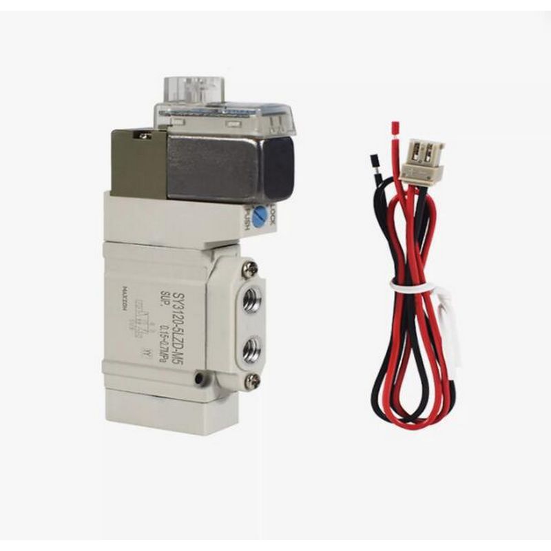 SMC zawór magnetyczny SY5220-5LZD-C8 2 Pozycja Dwukrotny jeden dotyk Wielkość przycisku ø8 DC24V